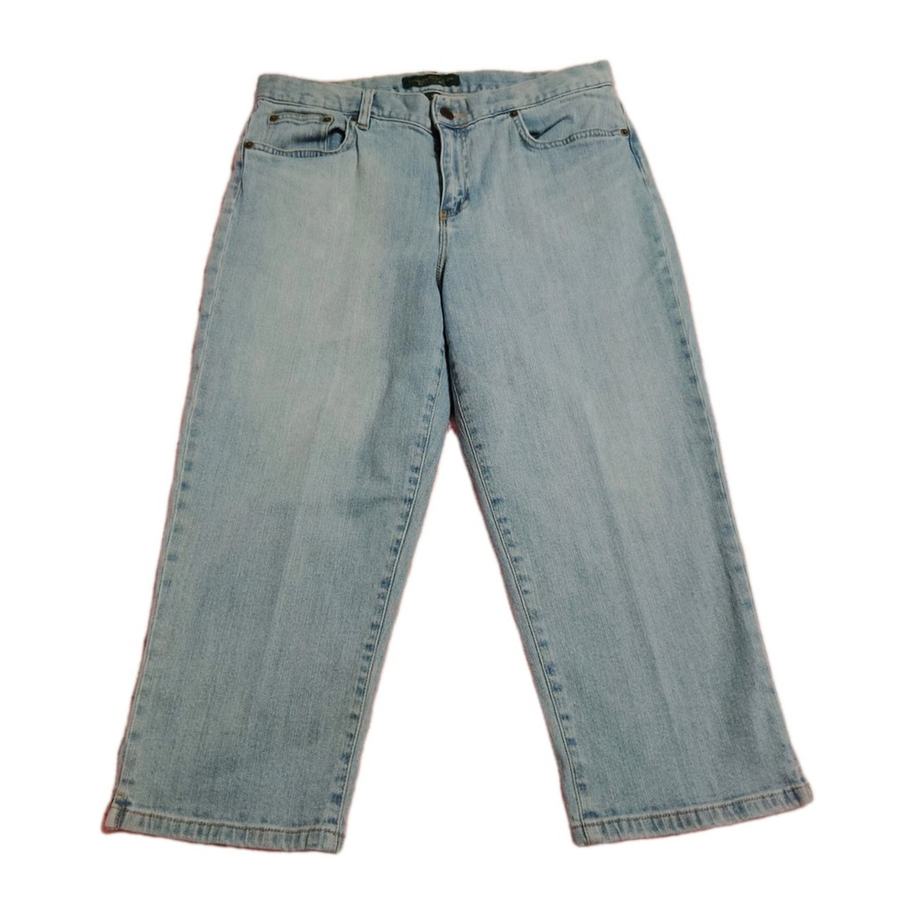 Lauren Ralph Lauren Women's Jeans Sz 10 Light Wash Straight Crop mom style